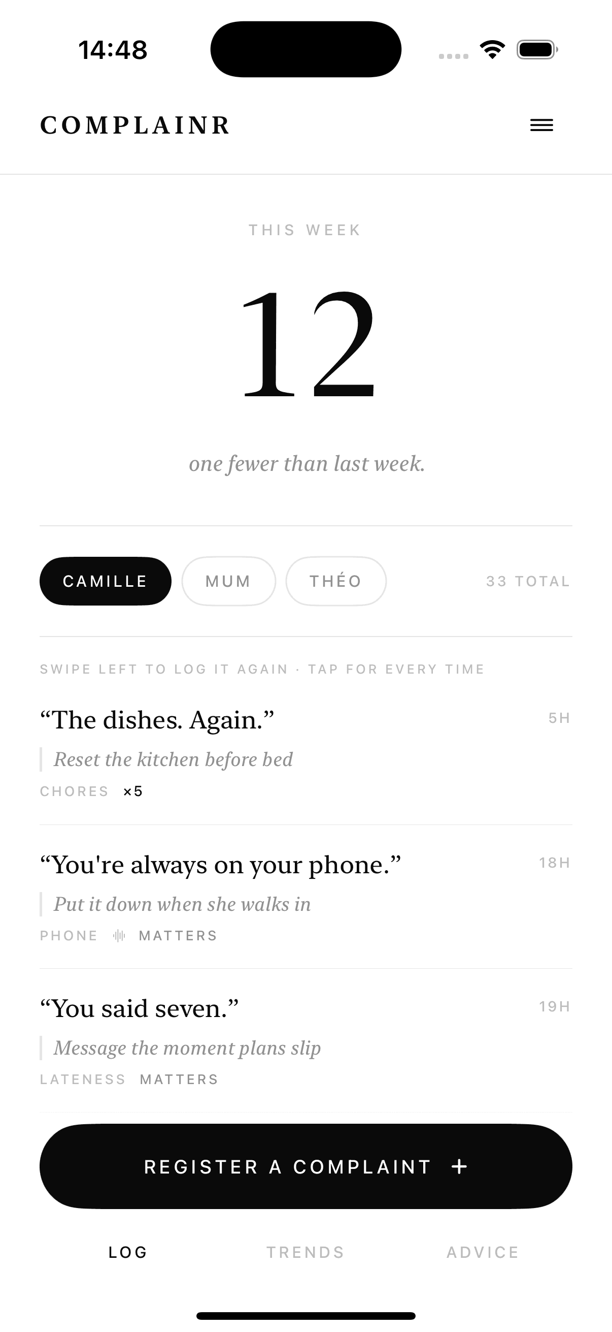 Complainr screenshot 1